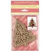 Wonderland Crafts Karoliukų siuvinėjimo rinkinys ant medžio – Kalėdų eglutės žaisliukas
