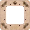 Wonderland Crafts Magnetiniai mediniai siuvinėjimo lankeliai 6×6 cm, plokštiems paviršiams