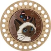Wonderland Crafts Siuvinėjimo kryželiu rinkinys: siūlų organizatorius, dirbtinė oda 15x15