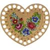 Wonderland Crafts Siuvinėjimo kryželiu rinkinys ant medžio, medinis ruošinys 16×14 cm be siūlų