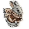 Wonderland Crafts Siuvinėjimo kryželiu rinkinys ant plastiko – Kalėdinis eglutės žaisliukas