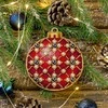 Wonderland Crafts Siuvinėjimo kryželiu rinkinys ant medžio – Kalėdinė dekoracija, su karoliukais