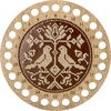 Wonderland Crafts Siuvinėjimo kryželiu rinkinys siūlų organizatoriui, dirbtinė oda 15×15