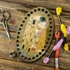Wonderland Crafts siuvinėjimo siūlų organizatorius, dekoruotas 12,5×20