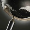 Zoffoli Itališkas rankų darbo gaublys su JUODU žemėlapiu. Pastatomas ant grindų.