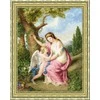 Zolotoe Runo Siuvinėjimo kryželiu rinkinys „Moteris ir Kupidonas 1792“