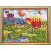 Zolotoe Runo Siuvinėjimo rinkinys skaičiuotu kryželiu: Balionai virš pilies, 31,5×42,5 cm