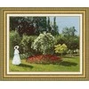 Zolotoe Runo Beldizart Kryželiu siuvinėjamas rinkinys "Moteris Sainte-Adresse sode" 36.3 × 46.2 cm S/MK051