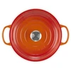 Ketaus puodas Le Creuset Gourmet su dangčiu, negilus, 3,5 l, 30 cm, oranžinis