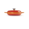 Ketaus puodas Le Creuset Gourmet su dangčiu, negilus, 3,5 l, 30 cm, oranžinis