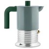 Alessi Vite PM01/3 GR Moka pot, 3 cups - Sage Žalias