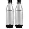 Buteliukai SodaStream Fuze, 1l, juodi, 2 vnt