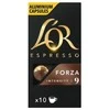 Kavos kapsulės L'OR Forza, 10x52g