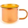 Double-wall cappuccino glass with a handle CHiATO, 250 ml