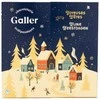 Festive box of chocolate rawetes and bars Galler Advent Calendar, 24 pcs.