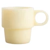 Homla PALLORA Geltona Glass with a Handle, 250 ml