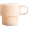 Homla PALLORA rusvai gelsvas Glass with a Handle, 250 ml