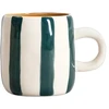 Homla TORRIT Žalias Stripes Mug, 100 ml