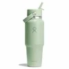 Gertuvė Hydro Flask Wide Mouth Flex Straw Cap Aloe travel bottle, 946 ml