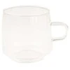 Latte glass with a handle CHiATO, 320 ml – transparent