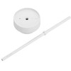 Lid with a straw for Fellow Carter mugs Cold Matte Baltas