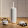 Termo puodelio rinkinys Fellow Carter 3 in 1, baltos matinės spalvos, 473 ml