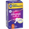 Always Platinum Normal Size 1 Higieniniai Paketai su Sparneliais, 30 vnt.
