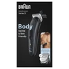 Braun | Body Groomer | BG3340 | Cordless and corded | Juodas/Pilkas