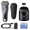 Braun 9667CC Barzdaskutė Series 9 PRO+ Clean&amp;Charge / sidabrinis