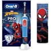 Elektrinis dantų šepetėlis Braun D103.413.2KX Vitality PRO Kids 3+ Spiderman + kelioninis dėklas