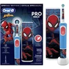 Elektrinis dantų šepetėlis Braun D103.413.2KX Vitality PRO Kids 3+ Spiderman + kelioninis dėklas