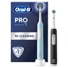Braun Elektrinis dantų šepetėlis Oral-B Pro Series 1 DUO, mėlynas/juodas