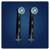 Dantų šepetėlio antgaliai EB50 Braun Oral-B Cross Action, juodi, 2 vnt