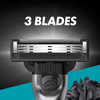 Gillette Mach3 Charcoal Skustuvas Vyrams, 1 Gillette Skustuvas + 5 Keičiamos Galvutės