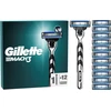 Gillette Mach3 skustuvo kotelis, 12 papildomų peiliukų