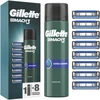 Gillette Mach3 Skutimosi Peiliukai, 8 vnt + Mach3 Gelis 200ml