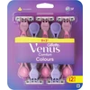 Gillette Venus Comfort Colours Vienkartiniai Skustuvai, 12 vnt.