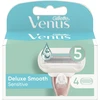 Gillette Venus Deluxe Smooth Sensitive Skustuvo Keičiamos Galvutės, 4 vnt
