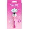 Gillette Venus Party Edition Skustuvas, 1 Keičiamos Skustuvo Galvutės, Sieninis Laikiklis