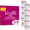 Gillette Venus Pro Comfortglide Sugarberry keičiamos skustuvo galvutės, 10 vnt.