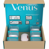 Gillette Venus Pro Smooth Sensitive Skustuvo Peiliukai, 10 Skustuvo Galvučių, peiliukų laikiklis