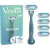 „Gillette Venus“ skustuvo rankenėlė ir 5 keičiamos skustuvo galvutės