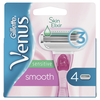Gillette Venus Smooth Sensitive Rožinė, 4 Atsarginiai Peiliukai