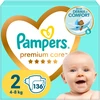 Pampers Premium Care Tape sauskelnės, 2 Dydis, 136 vnt., 4–8 kg