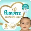 Sauskelnės Pampers Premium Care 3 Dydis (Midi), 5–9 Kg, 120vnt.