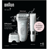 Braun Silk-épil 7 7-441 40 tweezers Sidabrinis, Baltas