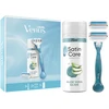 Venus Smooth Skustuvas + 1 Skustuvo Galvutės + Gillette Satin Care Skutimosi Želė