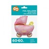 GoDan BALON foliowy Vežimėlis rožinis 60 cm