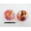 Vaikiškas guminis kamuolys 140 mm su Barbie MONDO motyvu