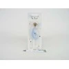 PartyDeco Žvakutė Skaičius su karūna, žydra 9,5cm, Skaičius: 6